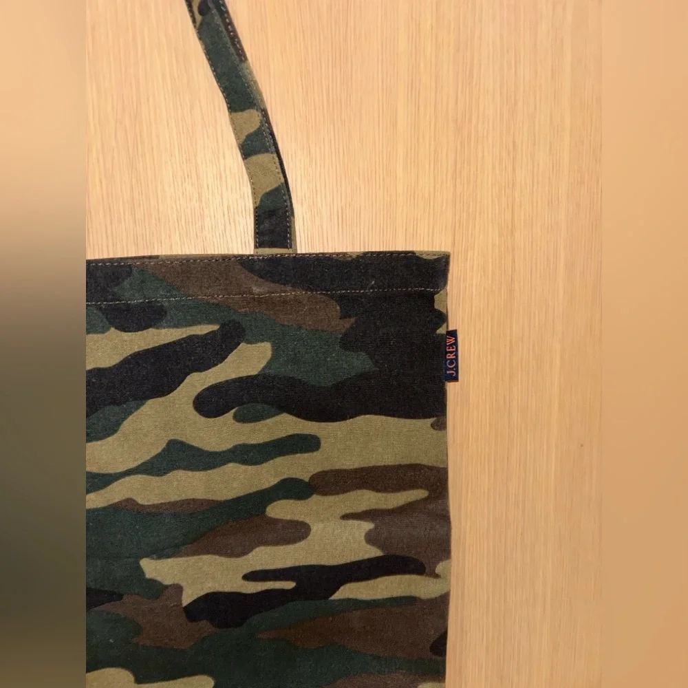 J.Crew Reusable Everyday Canvas Tote in Camo - Picture 4 of 10